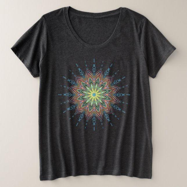 Bonito Mandala Diseño Geométrico Ornate (Anverso del diseño)