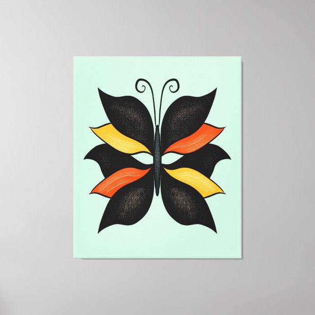 Bonito Mariposa Resumen Arte (Anverso)