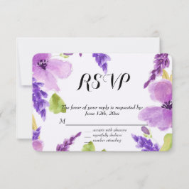 Bonito Morado Acuarela Floral RSVP