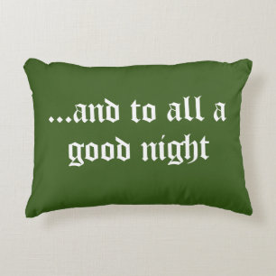 Bonito Navidad verde acento almohada