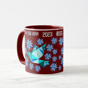 BONITO PÁJARO TAZA AÑO NUEVO COMO REGALO PARA JEFE