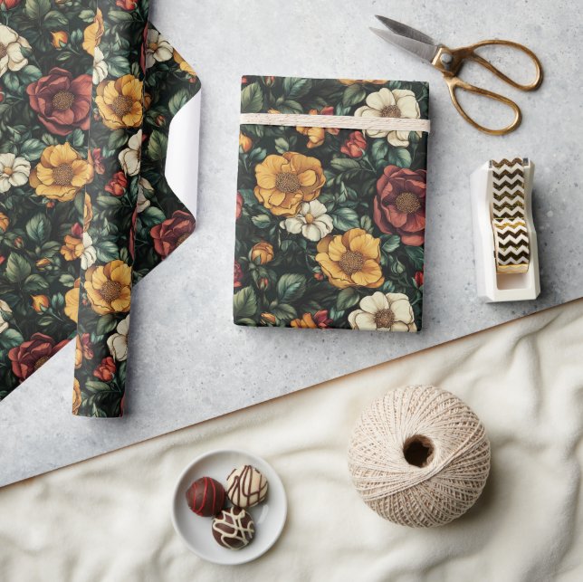 Bonito papel de envolvimiento de Boho Rosa