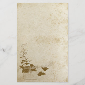 Bonito papel de papelería de pájaro con manchas an