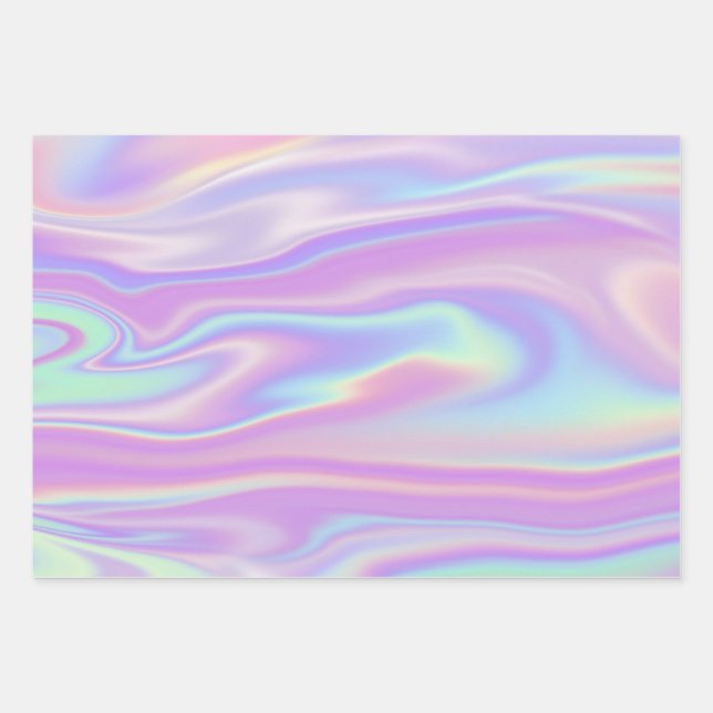 Bonito papel holográfico de envolvimiento  (Anverso)