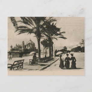 Bonito paseo marítimo por la tarjeta postal Réplic