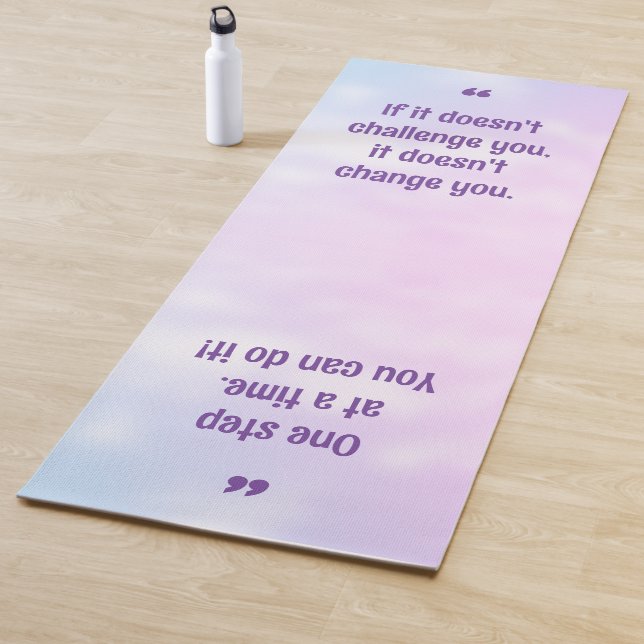 Bonito Pastel Inspirador Cita Yoga Mat (In situ)