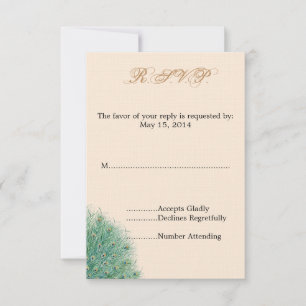 Bonito Peacock Feathers RSVP