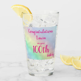 Bonito personalizado Feliz 100 cumpleaños