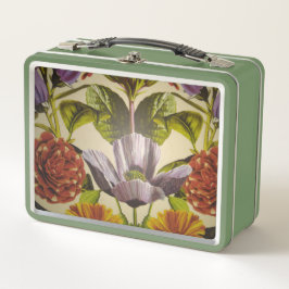 Bonito Personalizado Morado Flor Metalizado Caja d