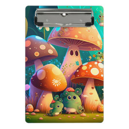 Bonito portapapeles de champiñones bonitos