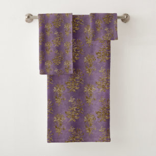 Bonito Purple Faux Gold Elegent Baño