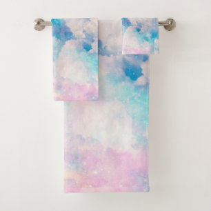 Bonito Rainbow Pastel Clouds Diseño estético
