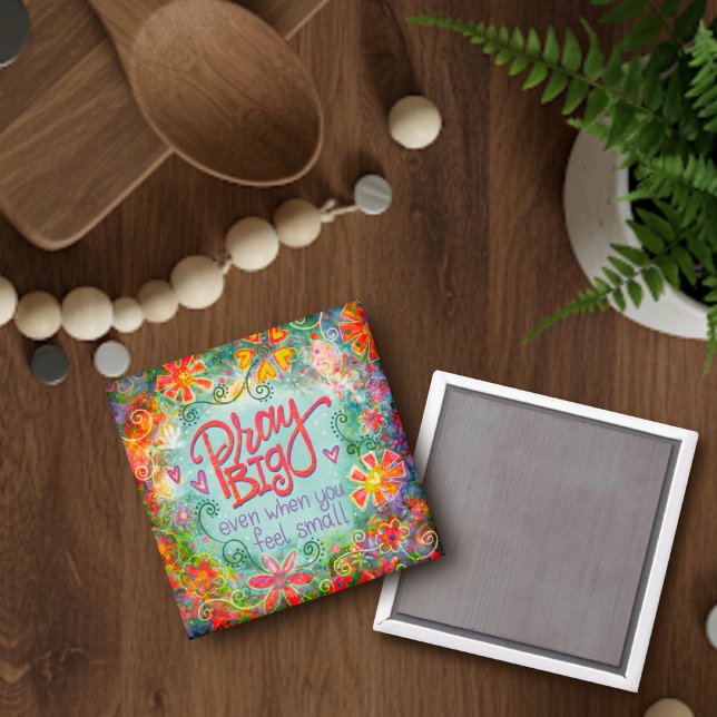 Bonito Reza Gran Inespiritualidad Fe Imán Floral (Subido por el creador)