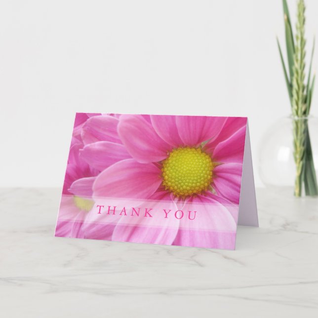 Bonito Rosa Daisy - Tarjeta de agradecimiento (Anverso)