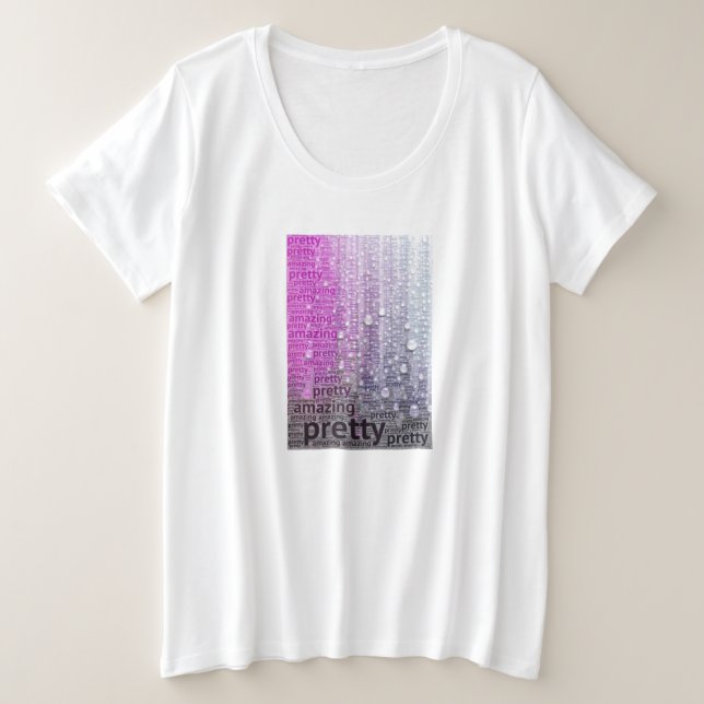 Bonito rosa morado asombroso más tamaño gráfico (Anverso del diseño)