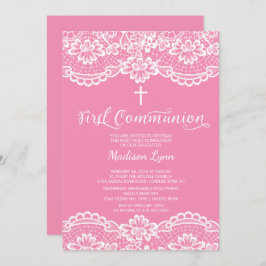 Bonito Rosa Primero Invitación a la Santa Comunión