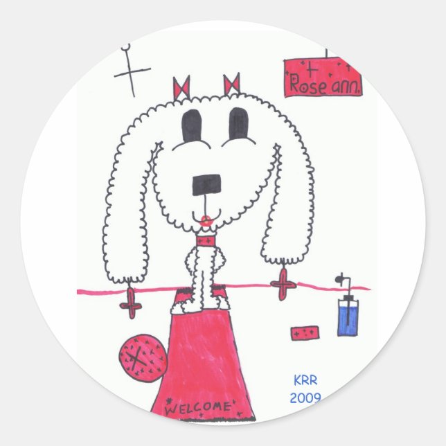 Bonito "Roseann" - pegatinas (Anverso)