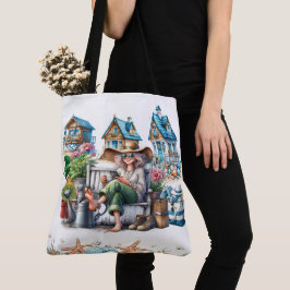 Bonito Señora Mayor - ¡Mira Atrás! Bolso de tela