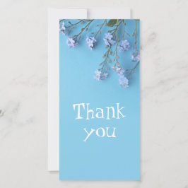 Bonito Spring Olvide-me-no flores - Tarjeta de agr
