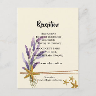 bonito Tarjeta de recepción sencilla para pez estr