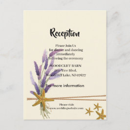 bonito Tarjeta de recepción sencilla para pez estr