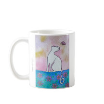Bonito, taza del arte de la acuarela