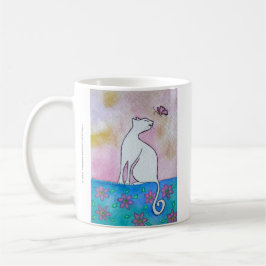Bonito, taza del arte de la acuarela