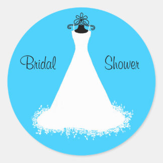Bonito Turquoise Bridal Shower Sello para sobres