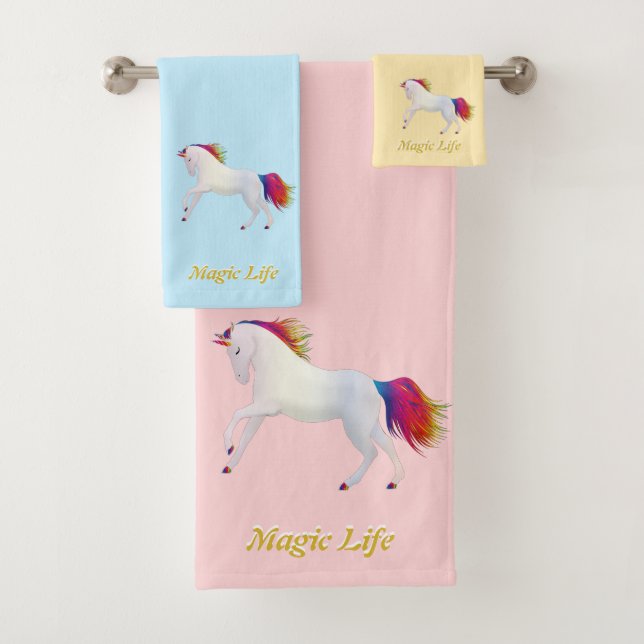 Bonito unicornio y caligrafía en tonos pastel (In situ)