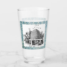 Bonito Vintage Bee Hive y Damask