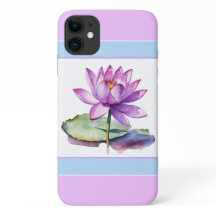 Bonito Water Lily iPhone 11 Funda Lilac
