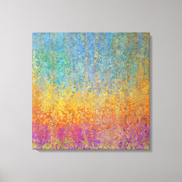 Bonito y colorido lienzo de árboles de pluma aspen