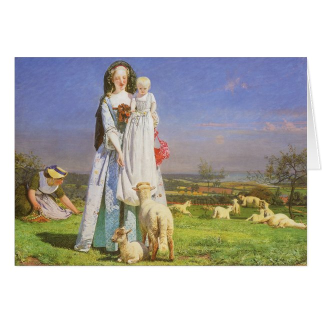 Bonitos Baa Lambs de Ford Madox Brown (Anverso (Horizontal))