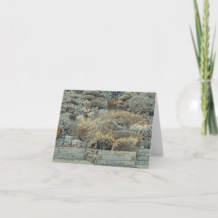 Bonitos jardines - Tarjeta en blanco