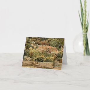Bonitos jardines - Tarjeta en blanco