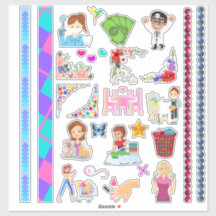 Bonitos Pequeños Planificadores Variedad Pegatinas