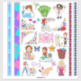 Bonitos Pequeños Planificadores Variedad Pegatinas