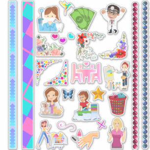 Bonitos Pequeños Planificadores Variedad Pegatinas