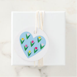 Bonitos tulipanes. Etiquetas para recuerdos