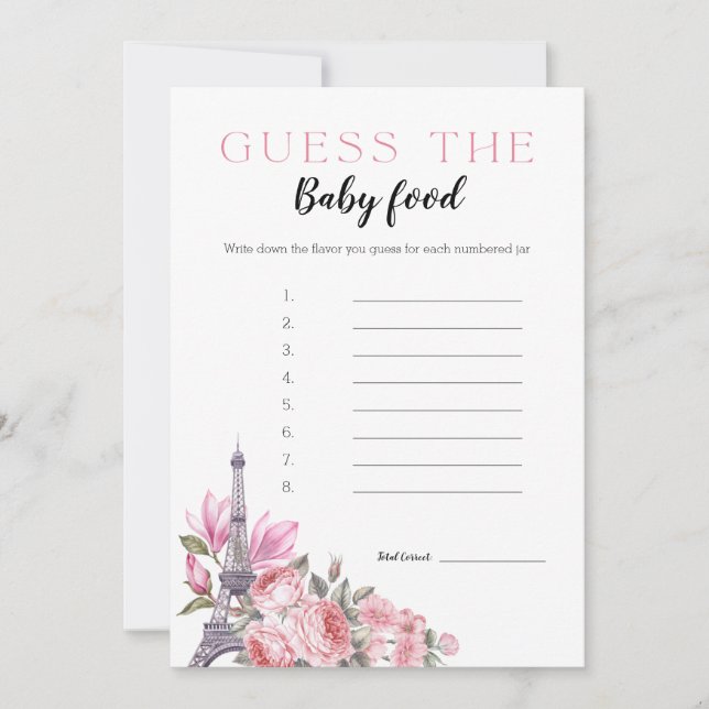 Bonjour Bebe | Adivinen la tarjeta de juego de com (Anverso)