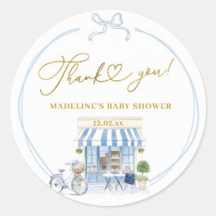 Bonjour bébé Café Parisan Gracias Pegatinas