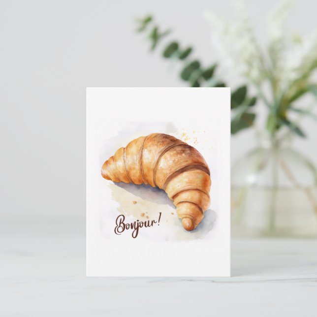 ¡Bonjour! Postal (Anverso de pie)