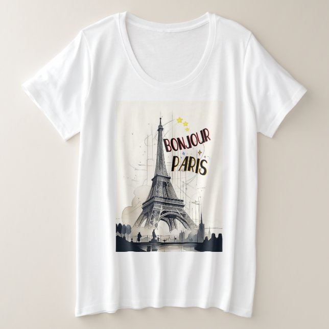 Bonjour Skyline Marathon Paris (Anverso del diseño)