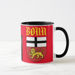 Bonn Alemania escénica y taza del escudo