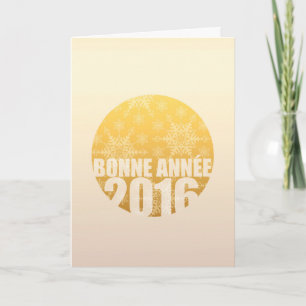 Bonne Année 2016 - Tarjeta francesa de Año Nuevo