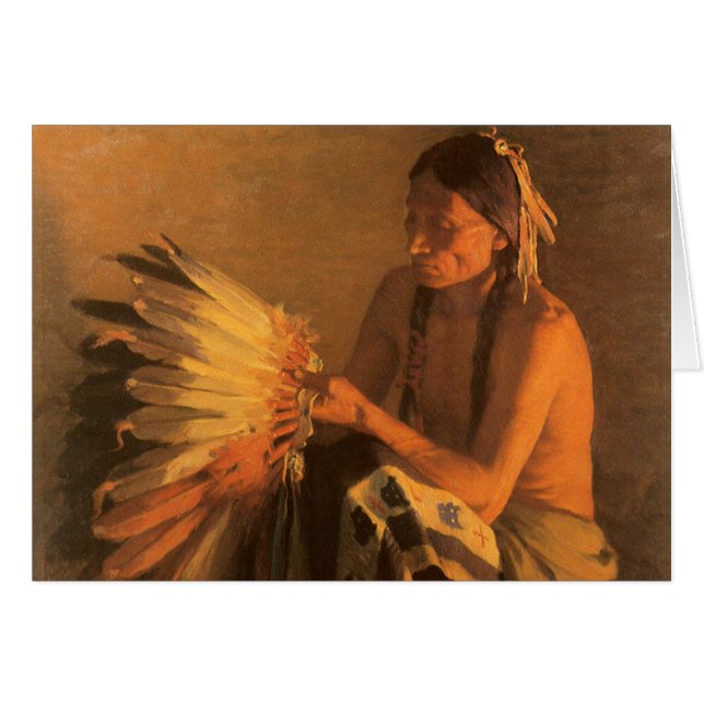 Bonnet de la vieja guerra por Joseph Henry Sharp (Anverso (Horizontal))