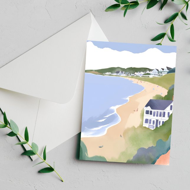 Bonnet Shores | Tarjeta de Acuarela de la Playa de (Subido por el creador)
