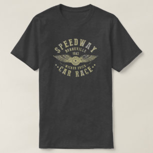 BONNEVILLE SPEEDWAY    Retro   Camiseta vieja