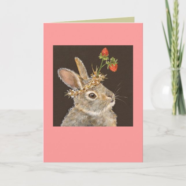 Bonnie la tarjeta de conejo de bebés (Anverso)