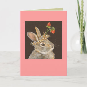 Bonnie la tarjeta de conejo de bebés